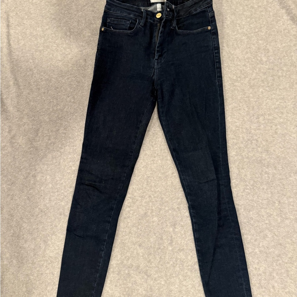 Frame Denim Black Skinny Jeans